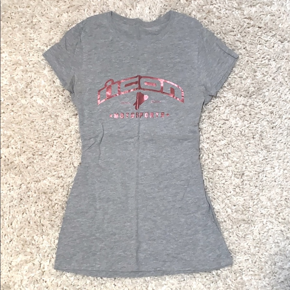 ICON Pink Chrome Wheelie TShirt